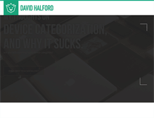 Tablet Screenshot of davidhalford.com